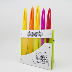 Plastic Handle Kitchen Knife Set