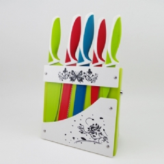 Plastic Handle Kitchen Knife Set