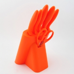 Plastic Handle Kitchen Knife Set