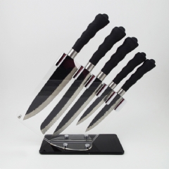 Plastic Handle Kitchen Knife Set